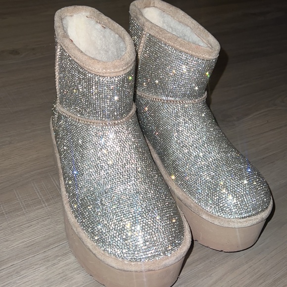Madden Girl Rhinestone Boots wore once - Picture 2 of 3
